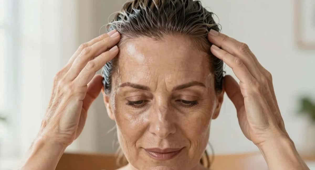 Втираю в корни каждый вечер — к 50 годам волосы гуще, чем в 20: соседки думают, крашусь