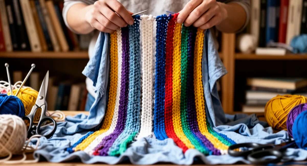 Старые футболки режу на полоски и вяжу коврики крючком: полезно и очень красиво — сама научилась за один вечер