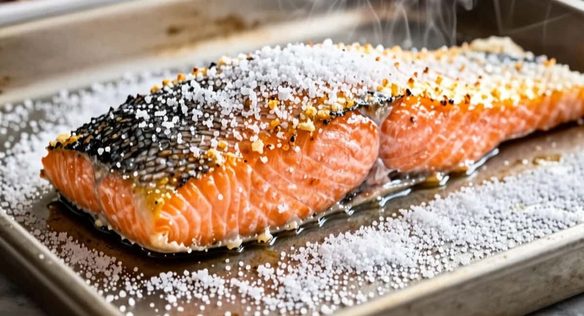 Запекаю лосося в соли за 20 минут — рыба тает во рту, соседи думают, что я купила в ресторане за 3000 рублей