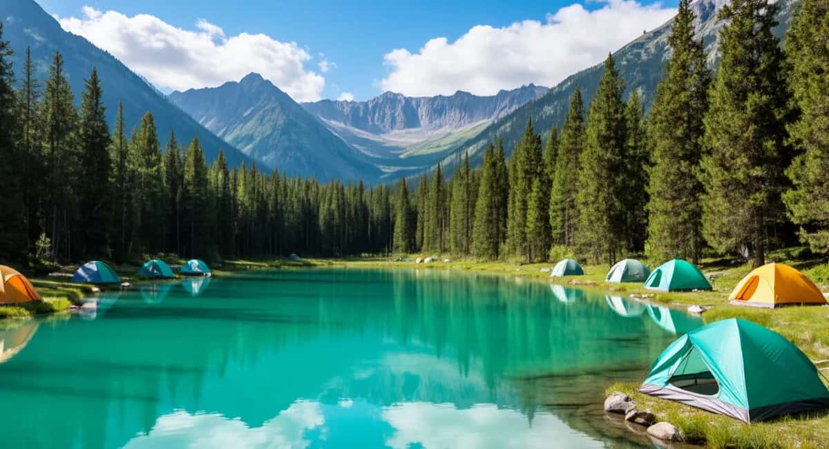 Забудьте про Турцию и Египет: уникальное озеро в Сибири с водой цвета бирюзы — палатки ставят прямо у воды
