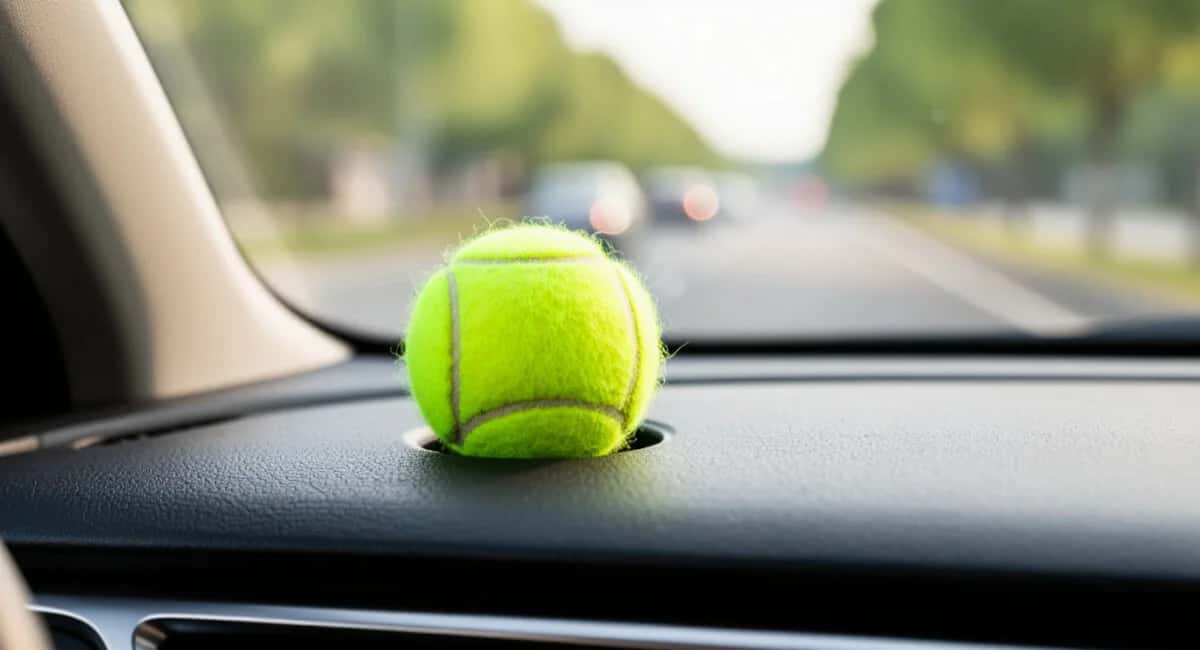 Жаль, раньше не знал: зачем водители со стажем хранят в машине теннисный мячик