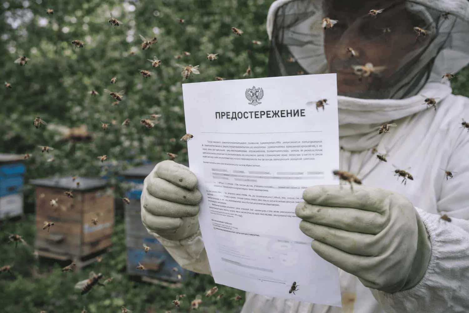 В Свердловской области владельцу пасеки вынесли предупреждение из-за жалоб на пчёл
