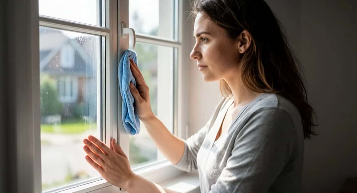 Перестала покупать средства для мытья окон: теперь протираю стёкла простой жидкостью — никаких разводов, даже солнце не подсвечивает