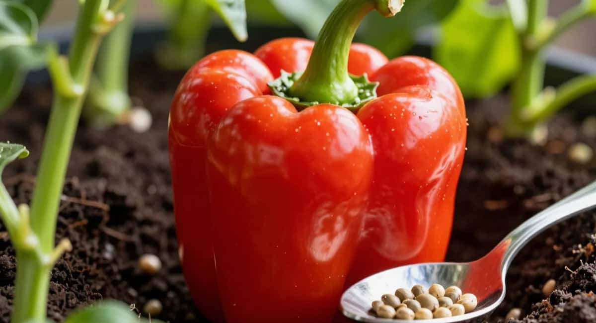 Киньте 1 ложку в лунку – перцы мясистые как стейк: стенка толстая, семян мало