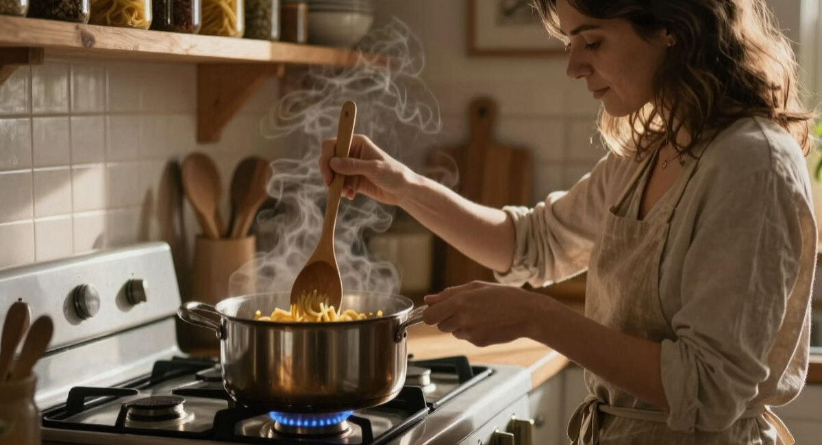 Всего щепотка — и макароны не слипаются: варятся рассыпчатыми, как в ресторане, даже если передержали