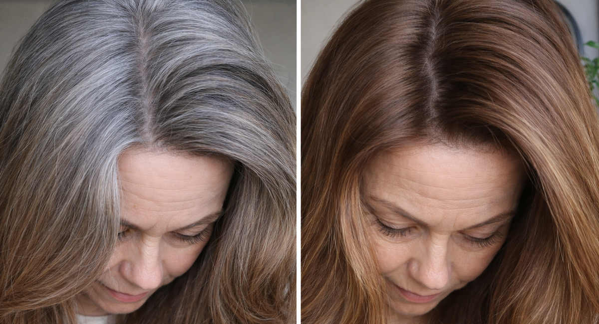 Наношу 1 раз в неделю и получаю роскошную гриву: седина исчезает, как страшный сон